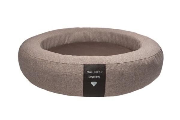Hundebett Soft Donut 120cm rund hellbraun